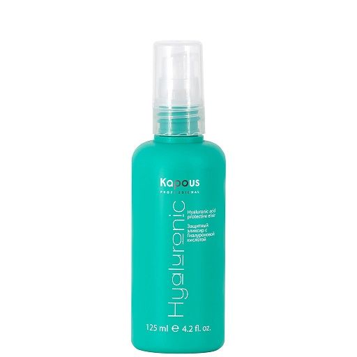 Protective hair elixir with hyaluronic acid "Hyaluronic acid" Kapous 125 ml